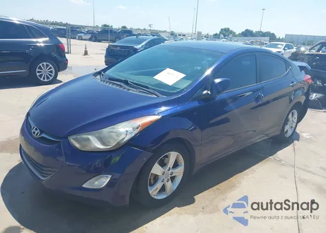 2013 Hyundai Elantra Gls из США, поврежденный, VIN 5NPDH4AE5DH450084